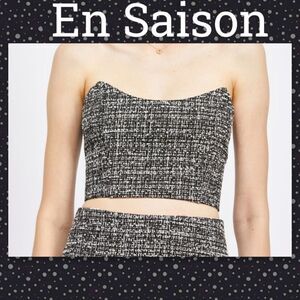 NWT EN SAISON Noelle Bustier Top